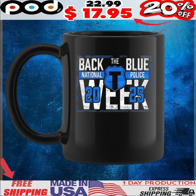 Back the blue national police 2025 t shirt