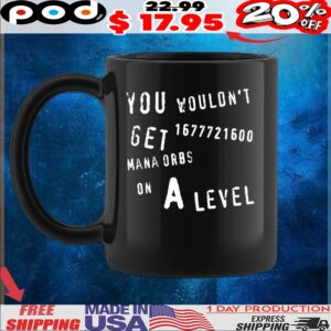You Wouldn’t Get 1677721600 Mana Orbs On A Level T shirt