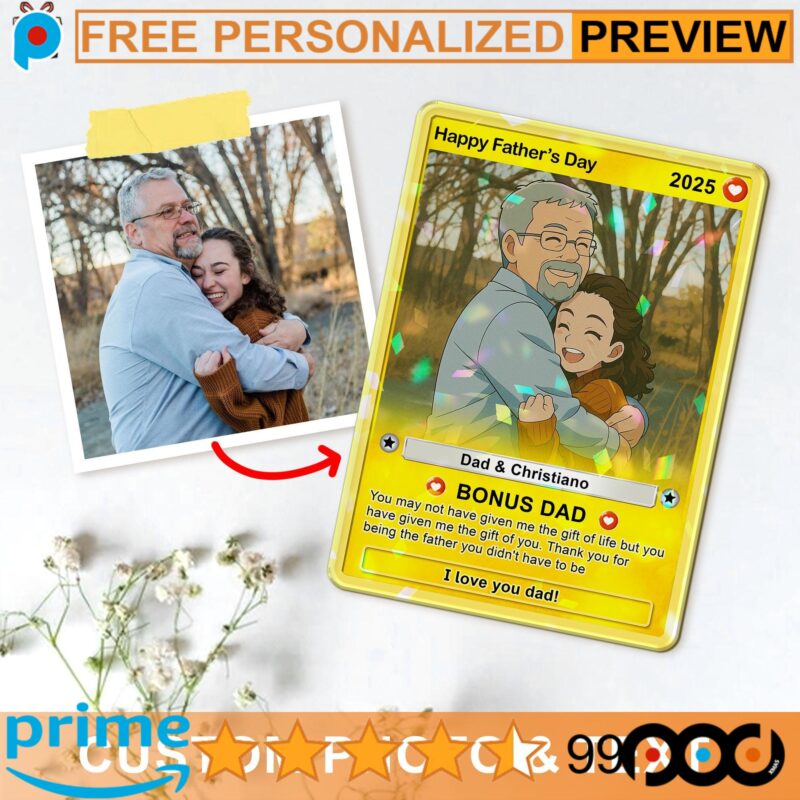 Father's Day Bonus Dad Pokemon Anime Hologram Card