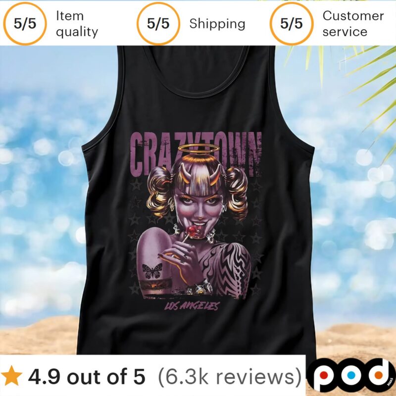 Crazy Town Devil Los Angeles T Shirt