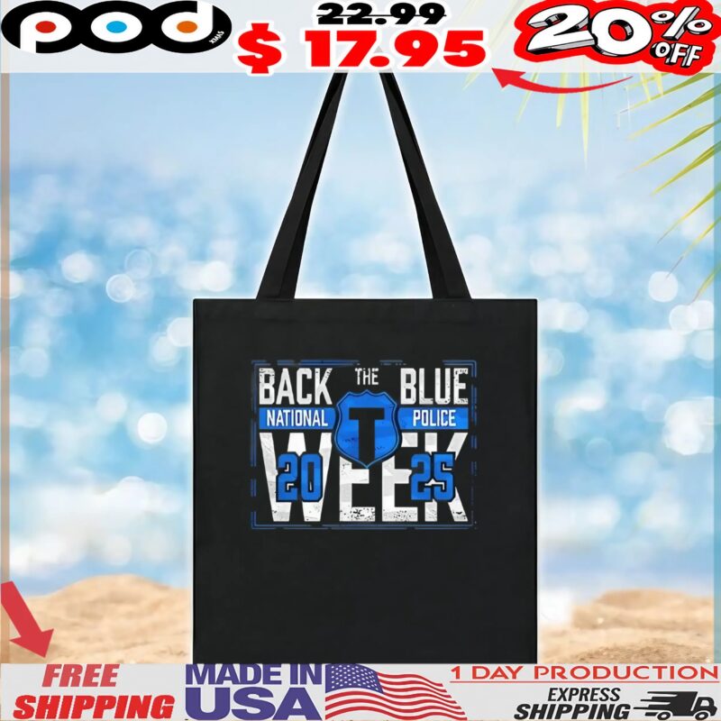 Back the blue national police 2025 t shirt
