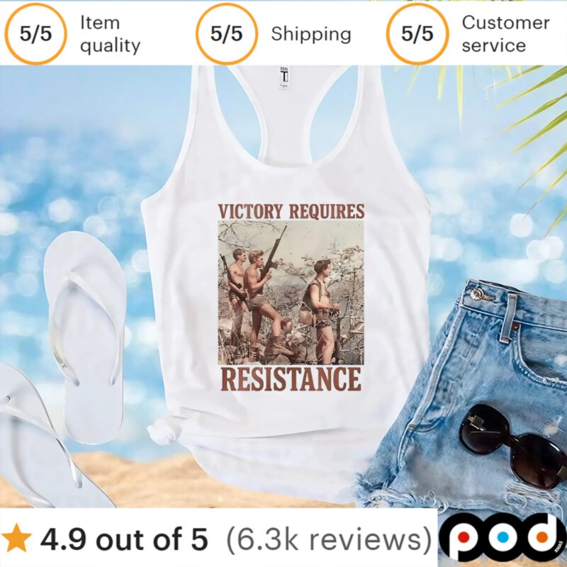 Victory requires resistance t shirt
