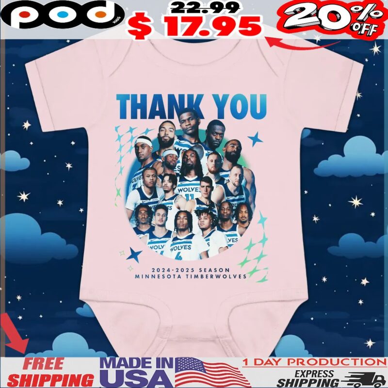 Thank You 2024-2025 Season Minnesota Timberwolves T Shirt