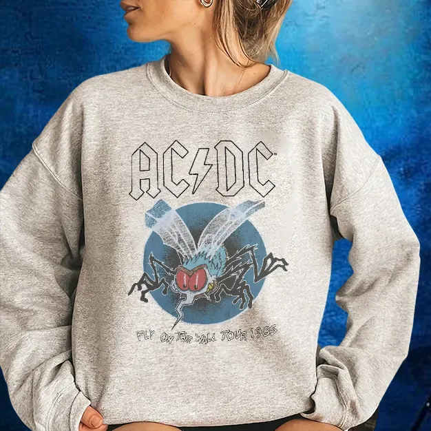 Mosquito AC DC Fly On The Wall Tour 1985 Vintage Shirt