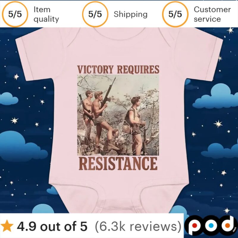 Victory requires resistance t shirt