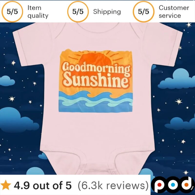 Good Morning Sunshine Sea T Shirt