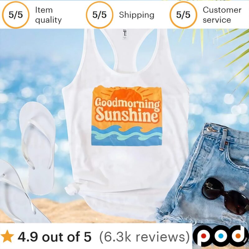 Good Morning Sunshine Sea T Shirt