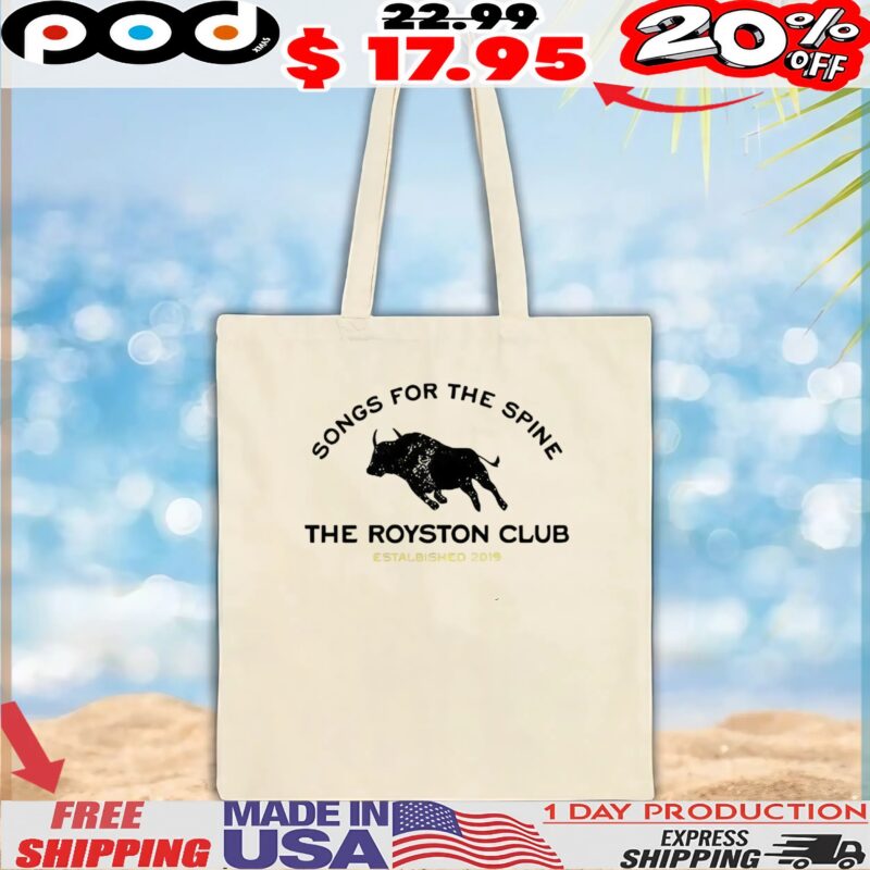 Songs for the spine the royston club 2019 t shirt Songs for the spine the royston club 2019 t shirt