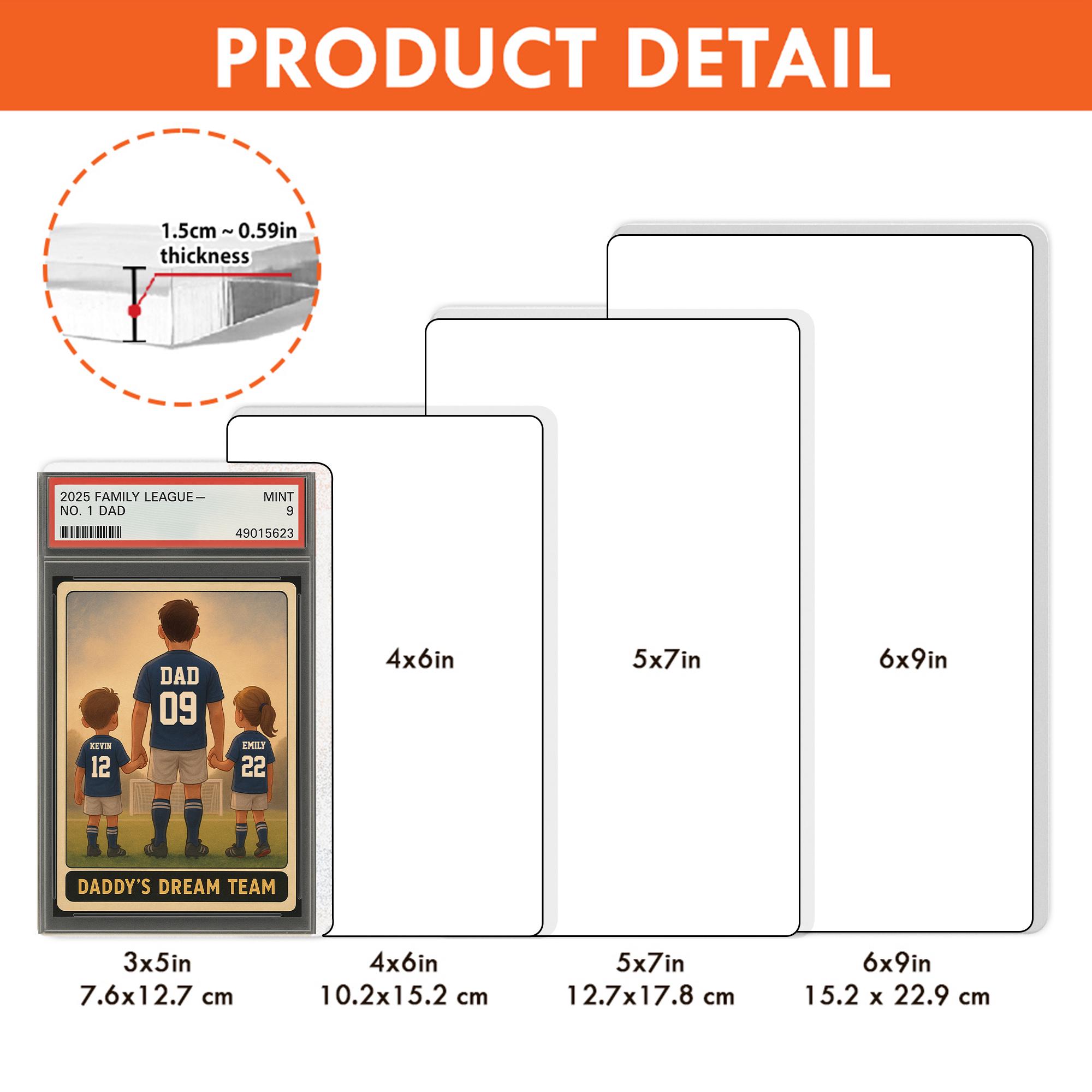 il_fullxfull.6855703934_ao99 Soccer No 1 Dad Grandpa Man And Kids Personalized Fathers Day Gift Trading Card Style Acrylic Block Plaque