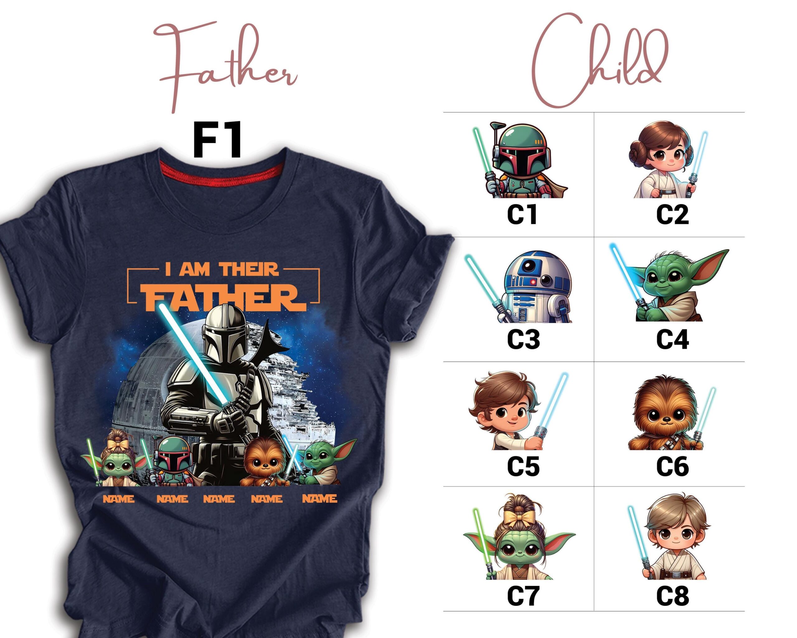 il_fullxfull.6865542910_luga Personalized I Am Their Father Name Dad With Kids Father's Day With Name Kid T Shirt