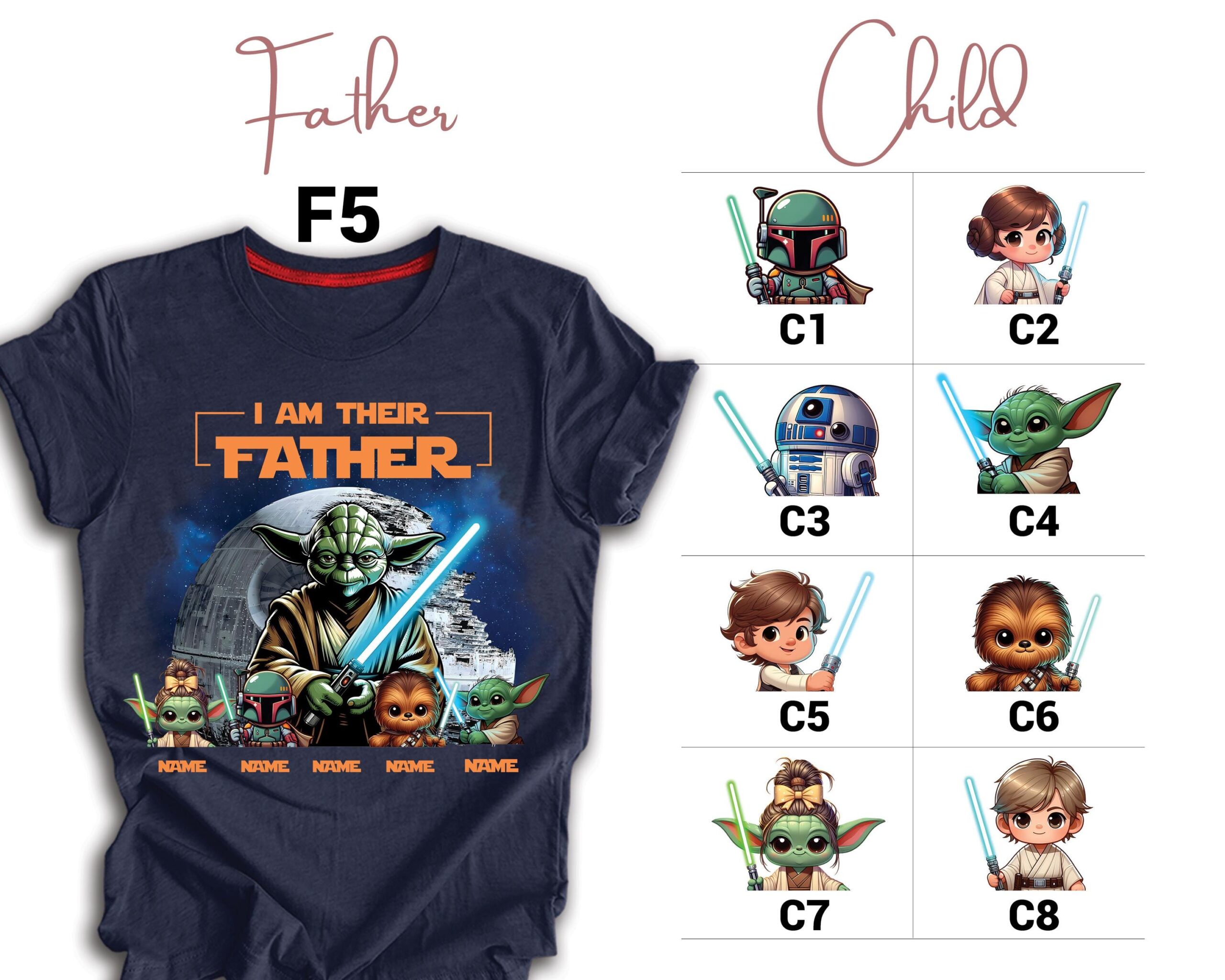 il_fullxfull.6865542912_ll2u Personalized I Am Their Father Name Dad With Kids Father's Day With Name Kid T Shirt