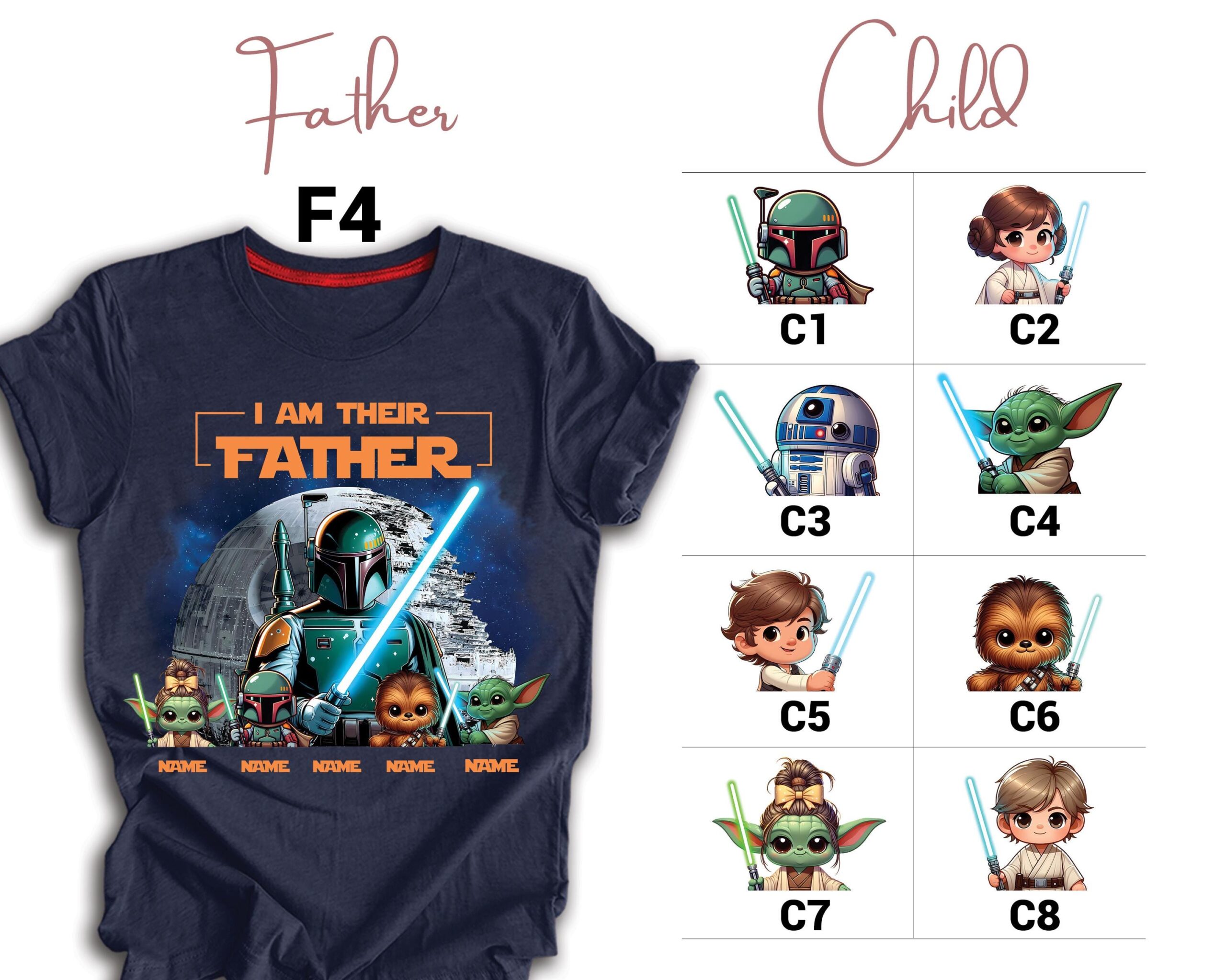 il_fullxfull.6913526461_ecwh Personalized I Am Their Father Name Dad With Kids Father's Day With Name Kid T Shirt