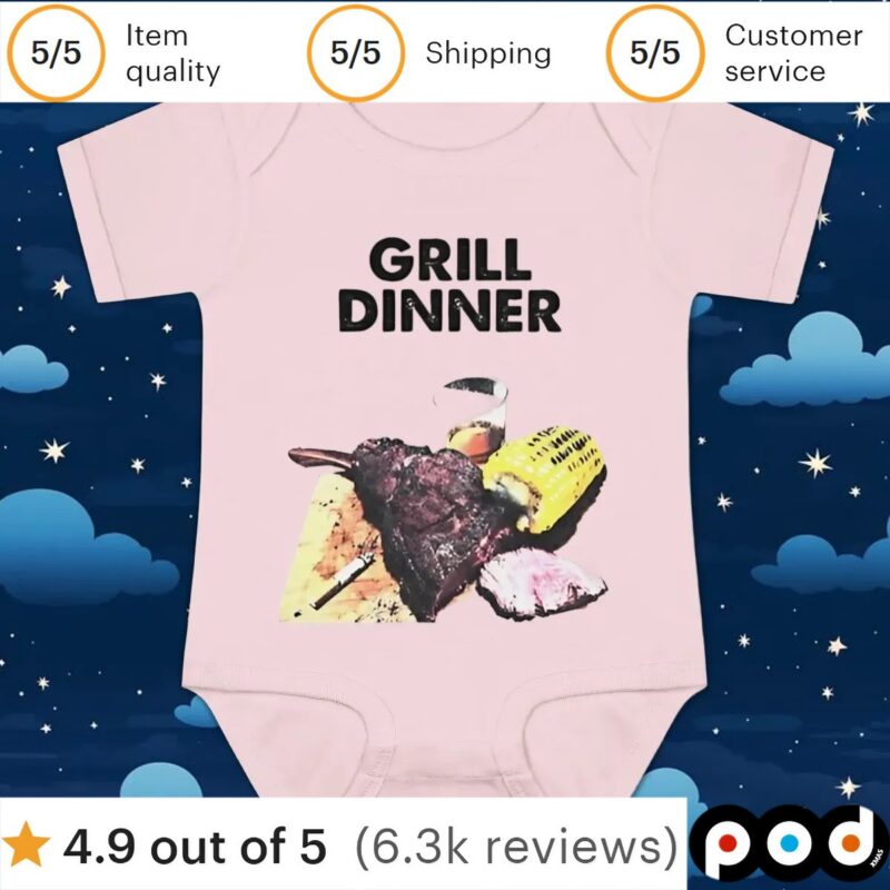 Beefsteak grill dinner t shirt