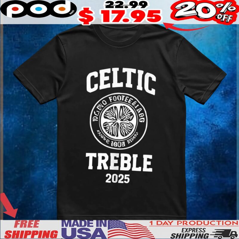 Boston Celtics Treble 2025 t shirt