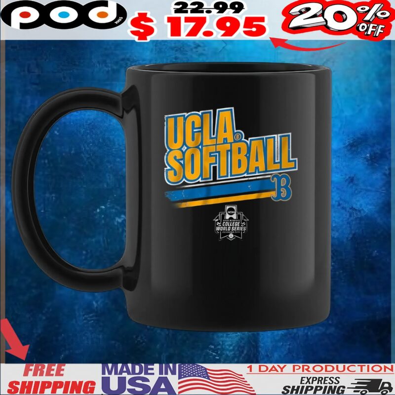 UCLA Softball Women's College World Series Stripe T Shirt UCLA Softball Women's College World Series Stripe T Shirt