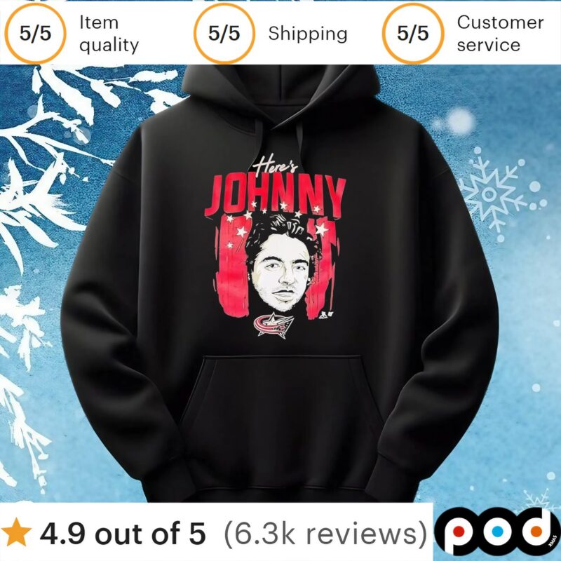Here’s Johnny Gaudreau Columbus Blue Jackets T Shirt