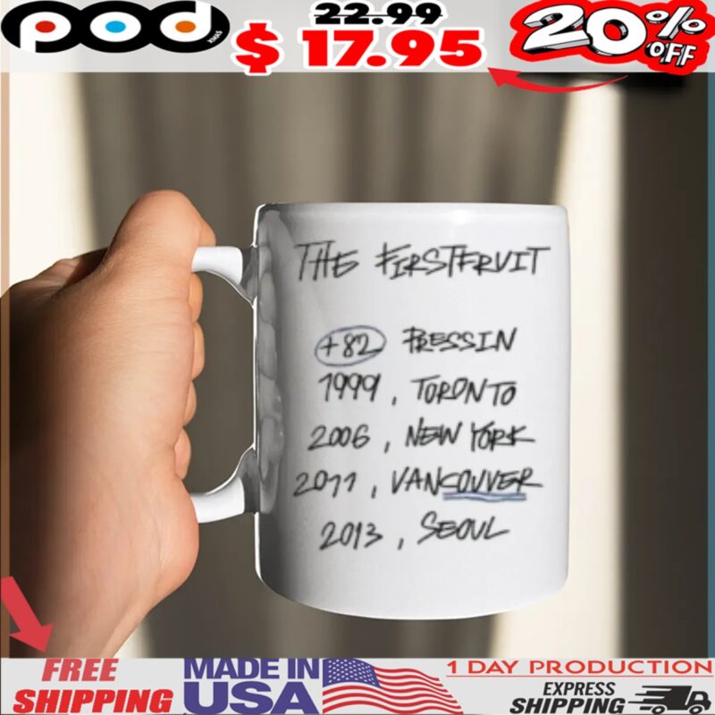 The Ferstervit 482 Pressin 1999, Toronto 2006, New York 2011, Vancouver 2013, Seoul Shirt