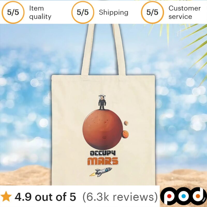 Elon Musk Occupy Mars cartoon t shirt