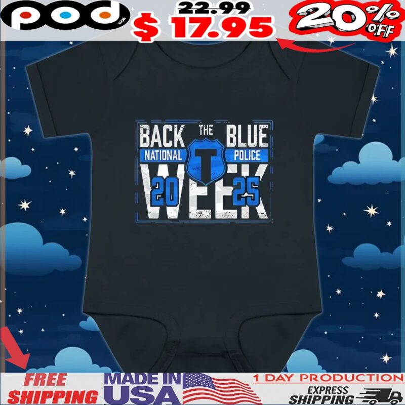 Back the blue national police 2025 t shirt