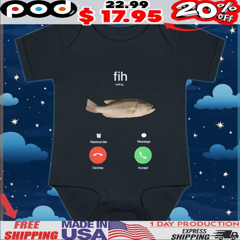 Fih phone calling t shirt
