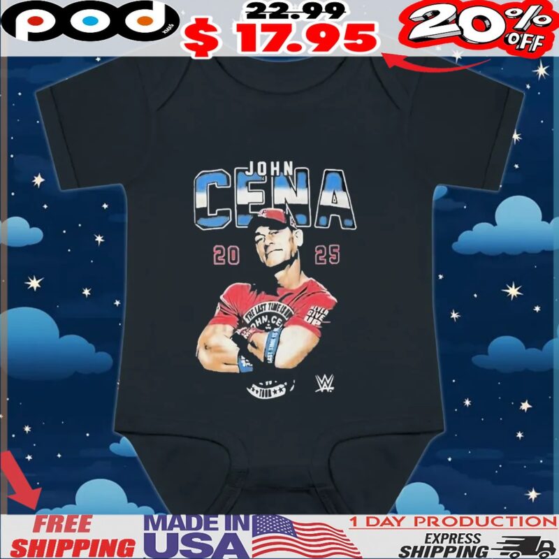 John Cena WWE 2000-2025 Farewell Tour All Titles T Shirt