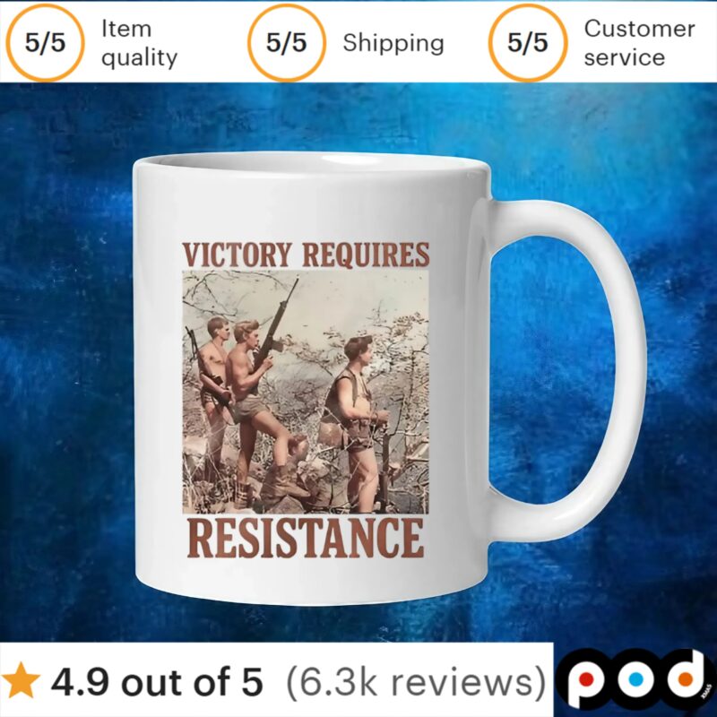 Victory requires resistance t shirt