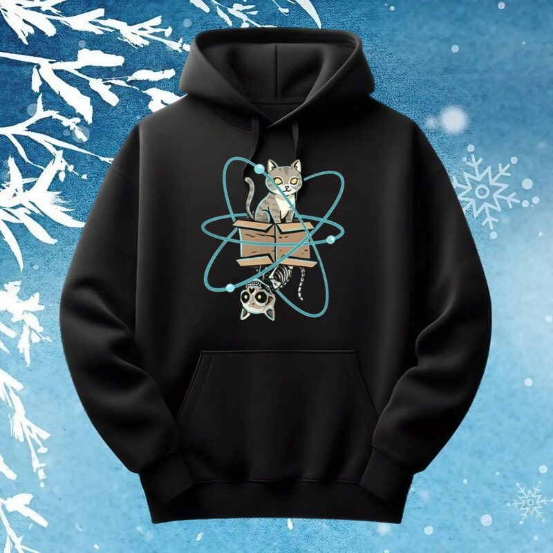 Cat in quantum superposition shirt