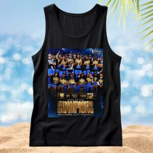 2024-25 NBA Champions Oklahoma City Thunder Won Poster T Shirt