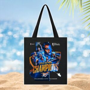 2025 NBA Champions Poster Oklahoma City Thunder Team Celebration Art T Shirt