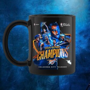 2025 NBA Champions Poster Oklahoma City Thunder Team Celebration Art T Shirt