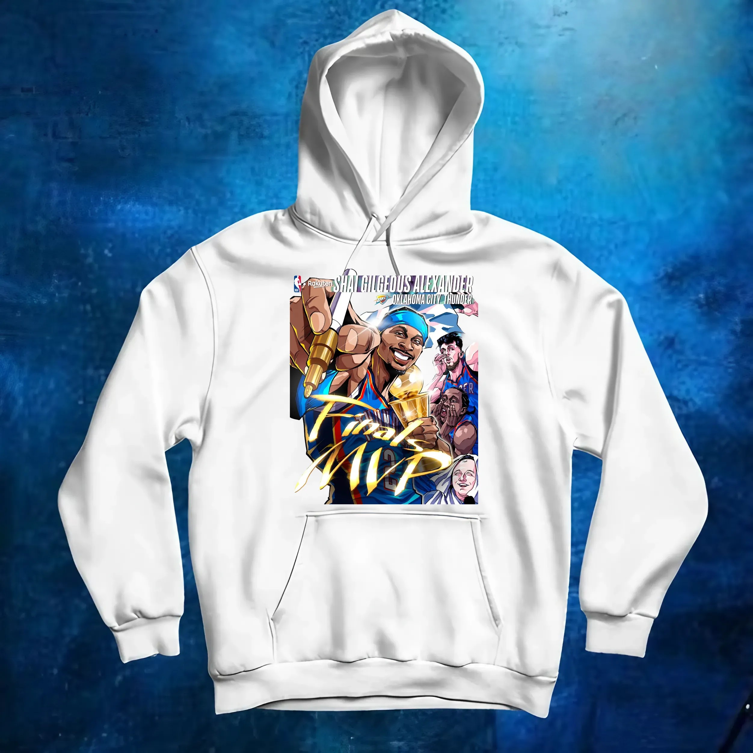2025 NBA Finals MVP Shai Gilgeous-Alexander OKC Thunder NBA Champions Art T Shirt