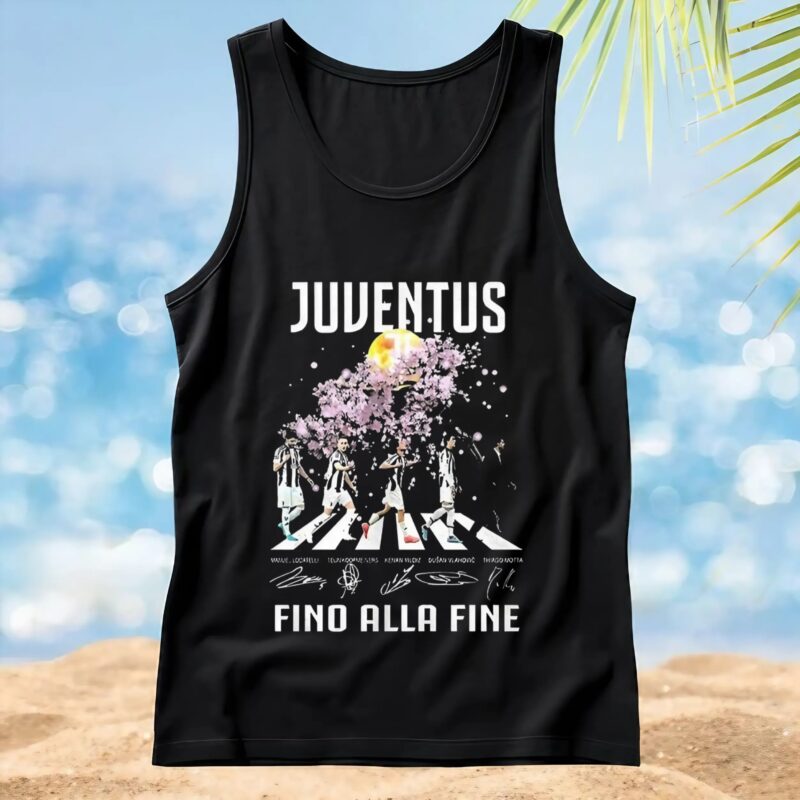 Juventus Abbey Road Fino Alla Fine signatures t shirt