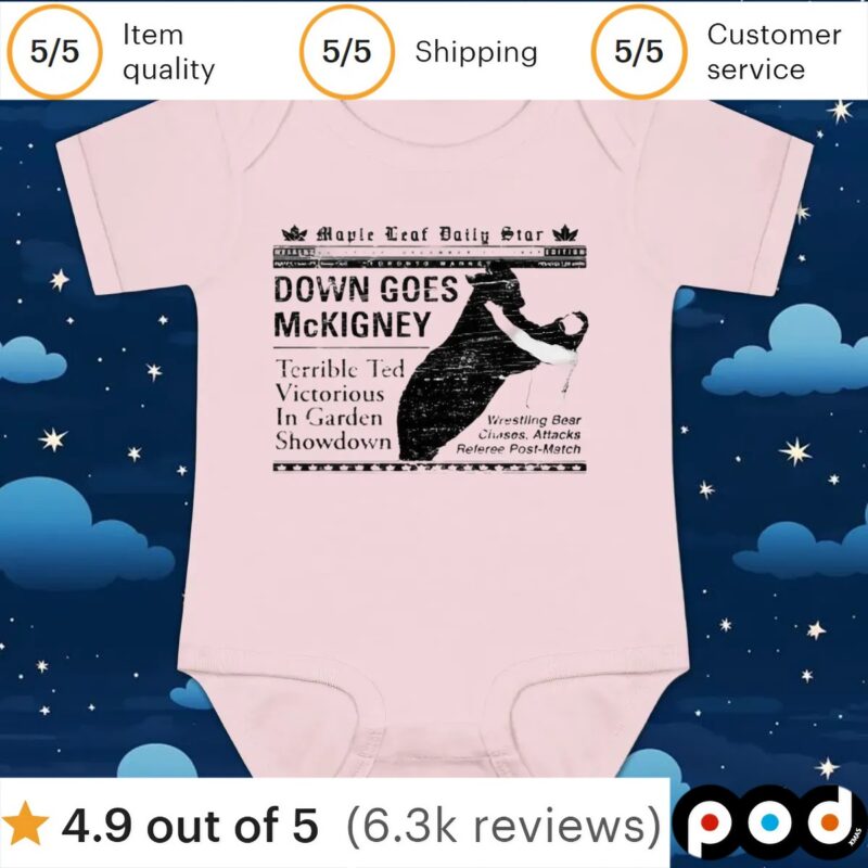 Down goes Mckigney terrible ted victorious in garden showdown t shirt