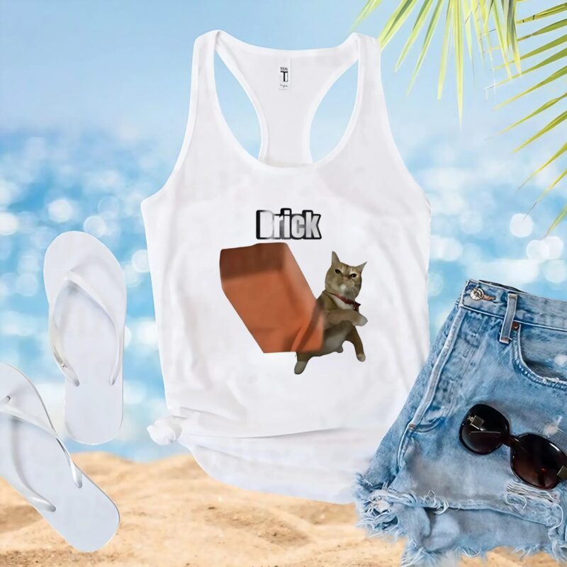 Cat throwing brick shirt