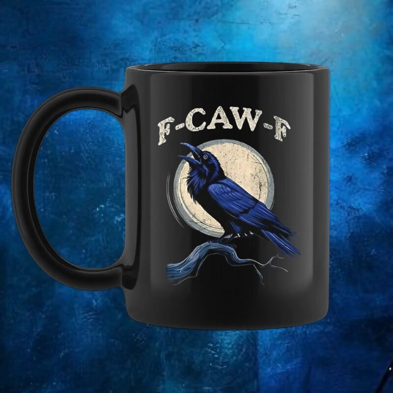 F-Caw-F bird moon t shirt