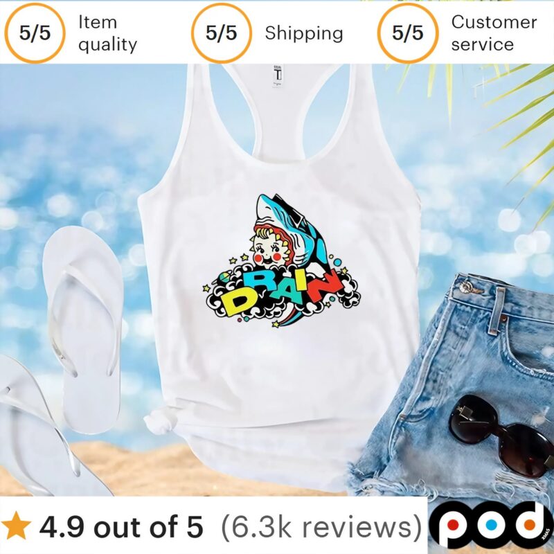 Drain rainbow ringer t shirt