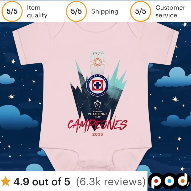 Cruz Azul Campeones 2025 Champions Cups t shirt