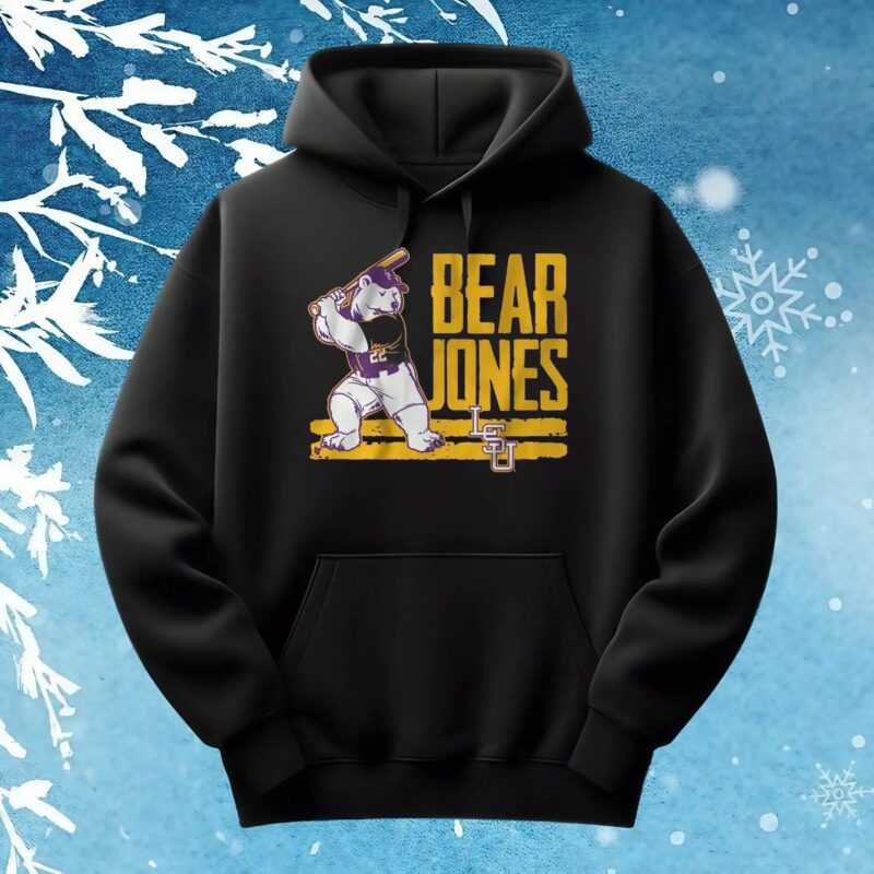 LSU Baseball Jared Jones Bear T Shirt