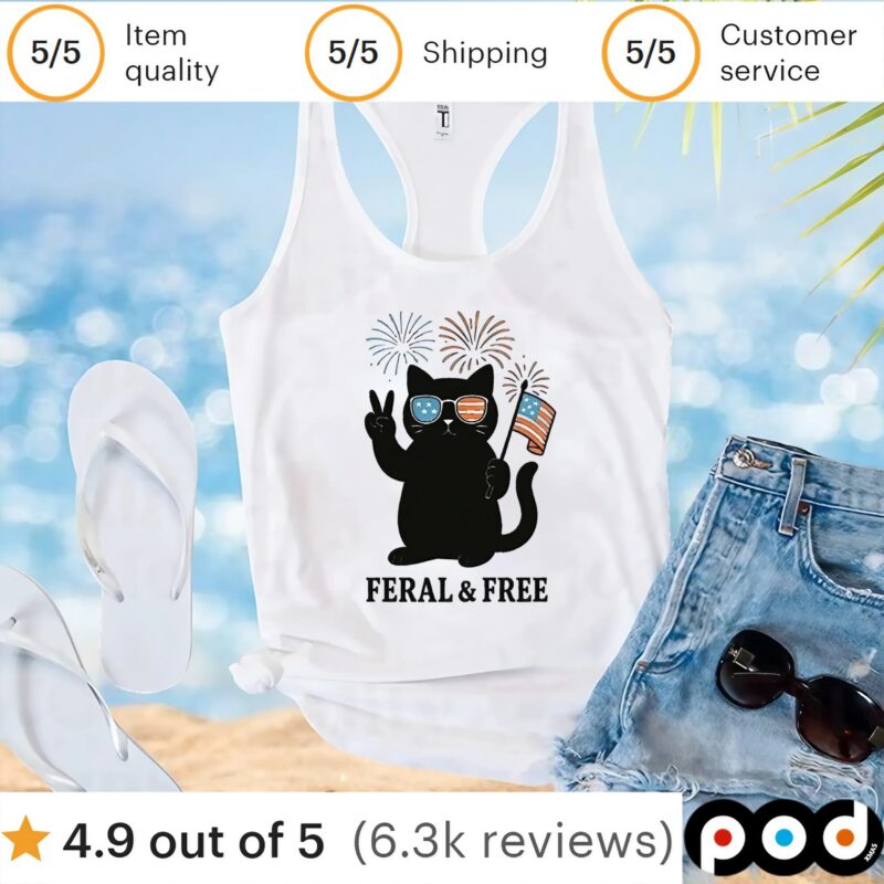 Cat of feral and free t shirt