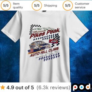 70th annual Pikes Peak Auto Hill Climb t shirt