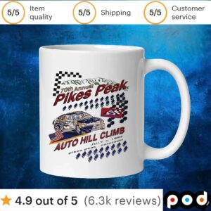 70th annual Pikes Peak Auto Hill Climb t shirt