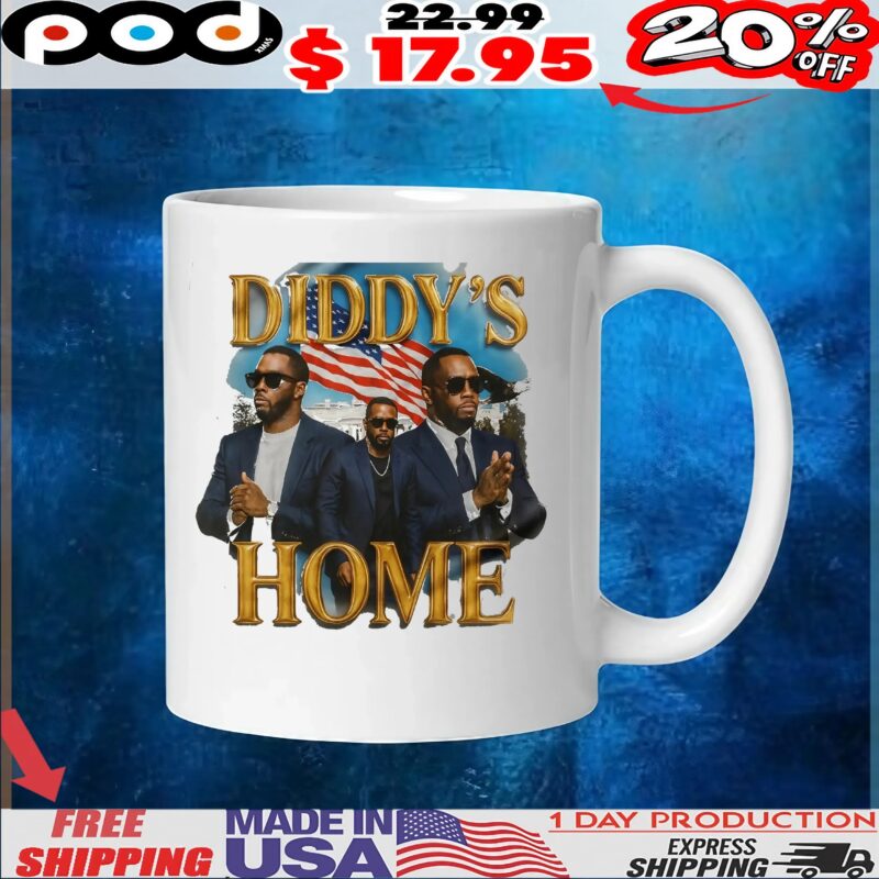 Diddy's Home White House Flag Vintage Bootleg Style T Shirt