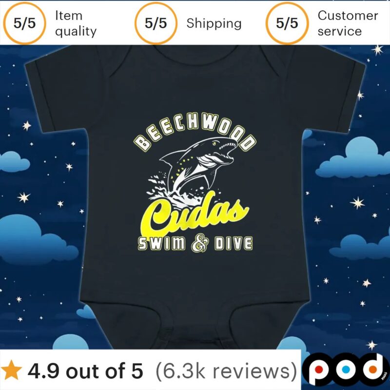 Beechwood cudas swim and dive fish t shirt