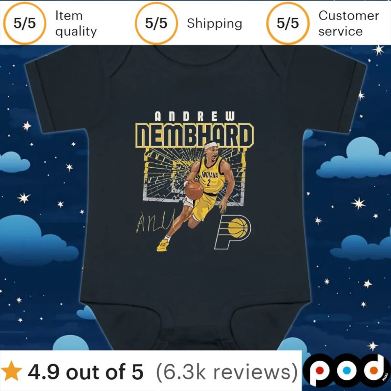 Andrew Nembhard Indiana Pacers shattered t shirt