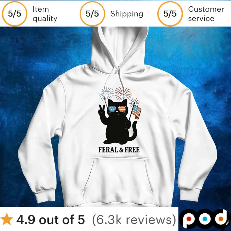 Cat of feral and free t shirt