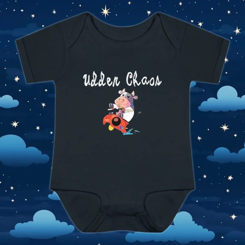 Udder Chaos Moo Moo Meadows Cow Shirt