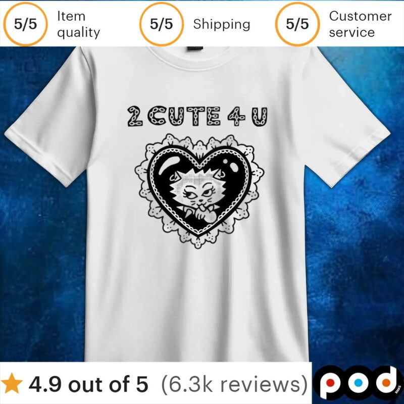 Aidabloom 2 Cute 4 U heart t shirt
