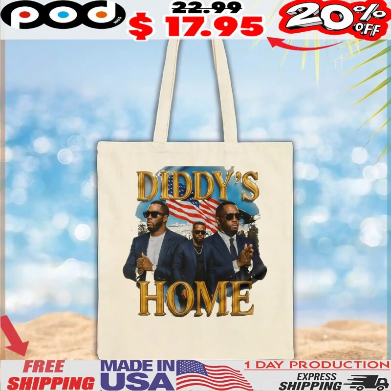 Diddy's Home White House Flag Vintage Bootleg Style T Shirt