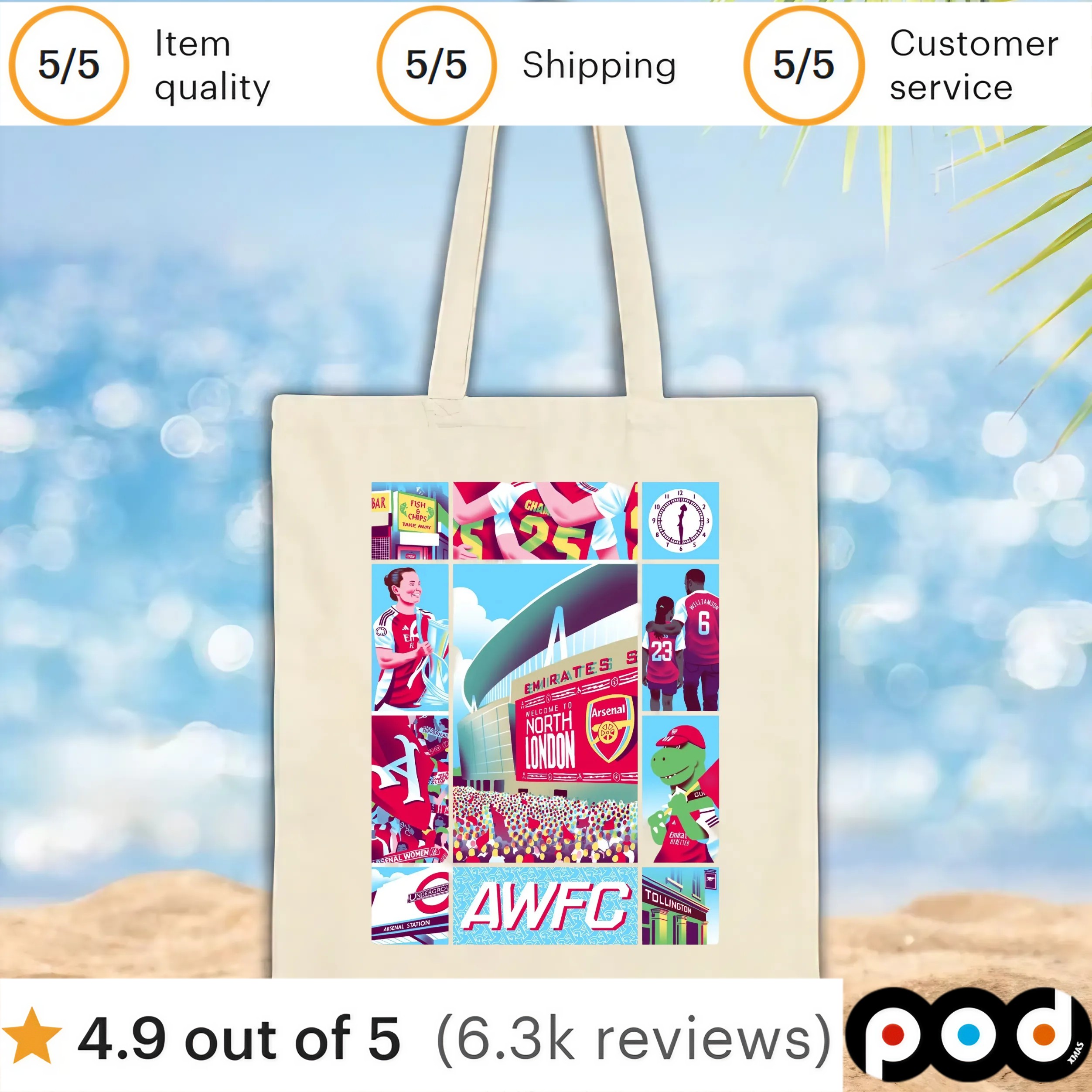 AWFC Welcome To North London At Emirates Stadium T Shirt