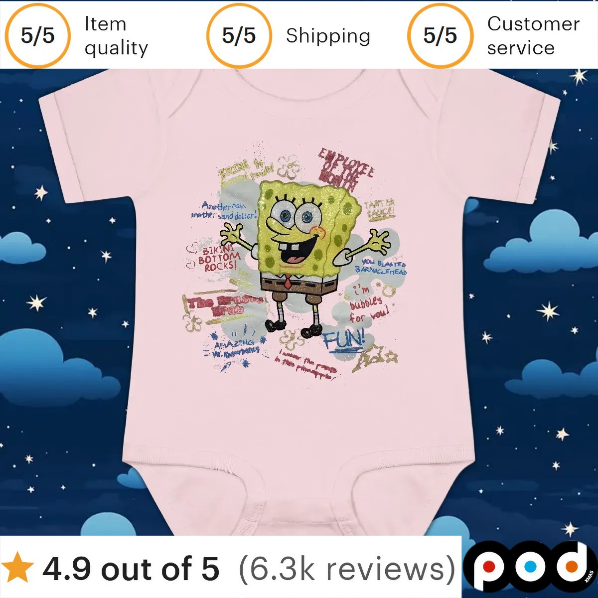 A SpongeBob collage shirt design from 2005 t shirt A SpongeBob collage shirt design from 2005 t shirt